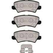 Juratek Rear Brake Pad Set fits Kia Picanto III 2017-2018 1.0 1.2