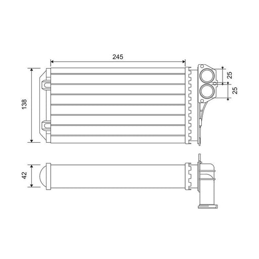 Valeo Heater Matrix Core Heat Exchanger 812221