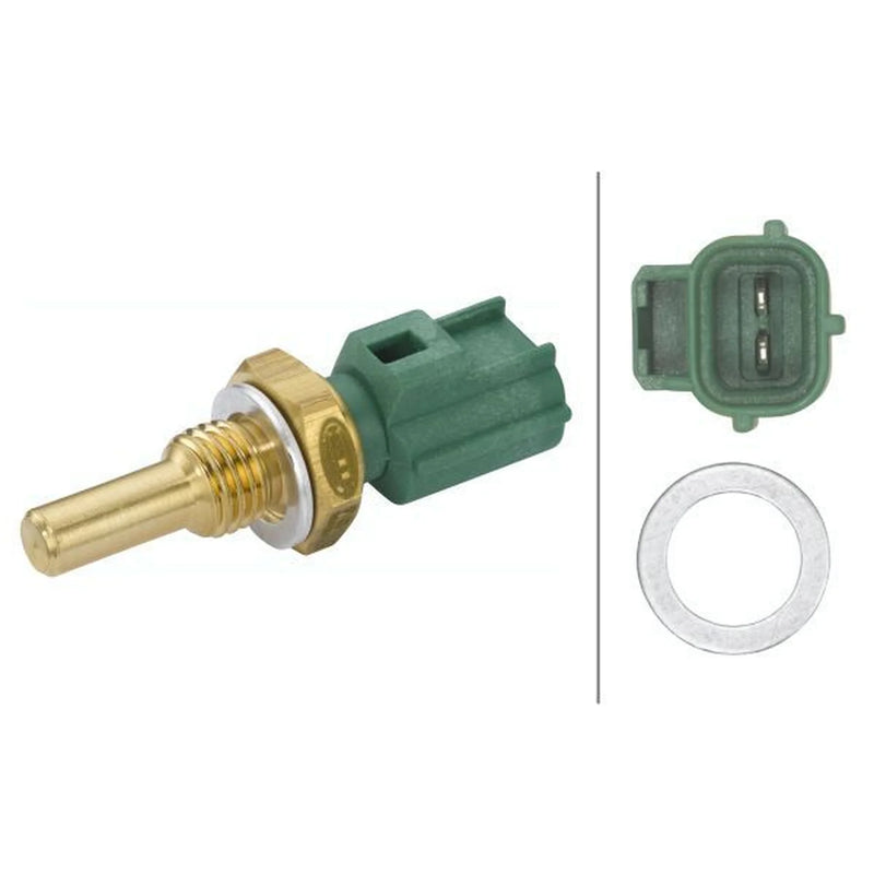 Hella Coolant Temperature Sensor Intake Manifold fits Jaguar S-Type II 1999-2007