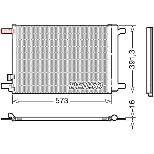 Denso Air Conditioning Condenser fits Cupra Ateca 2018 on 2.0