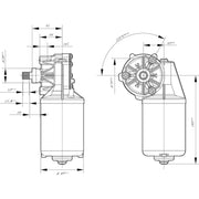 Bosch Front/Rear Wiper Motor Front