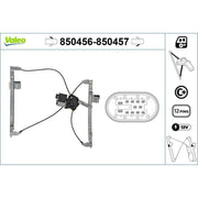 Valeo Electric Window Regulator Lifter Right Front 850457