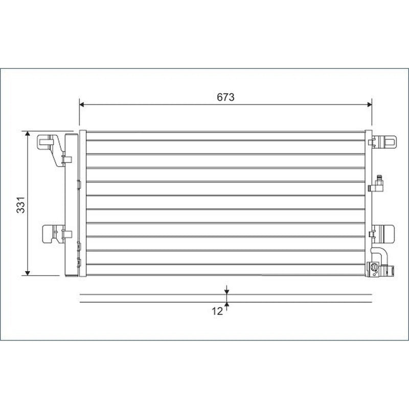 Valeo Air Conditioning Condenser 822596