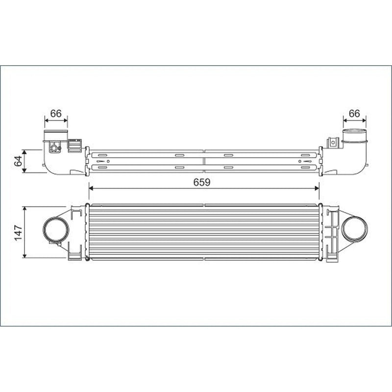 Valeo Intercooler (Charge Air Cooler) 822926