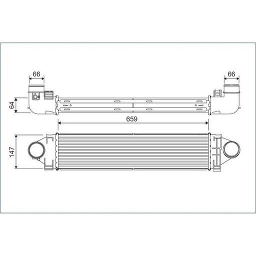 Valeo Intercooler (Charge Air Cooler) 822926