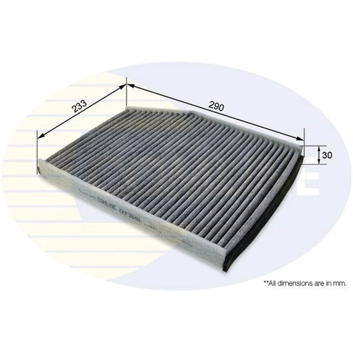 Comline Cabin Air Filter (Pollen Filter) fits Ford Tourneo Custom V362 Bus