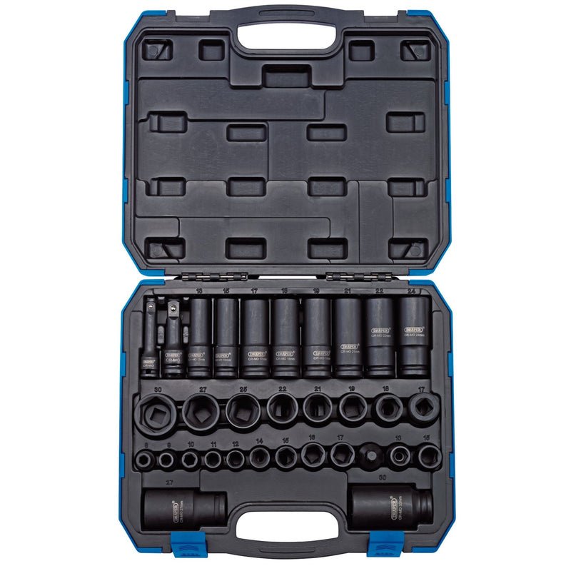 Draper Impact Socket Set, 3/8" & 1/2" Sq. Dr. (32 Piece) 83098 Draper - Dynamic Drive