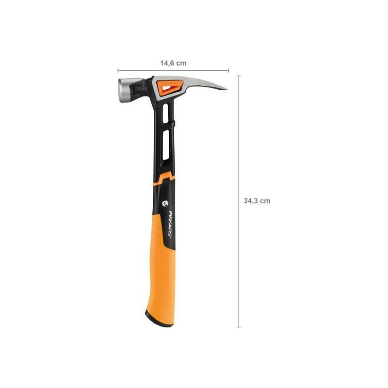 Fiskars IsoCore General Use Hammer 570g (20oz) Fiskars - Dynamic Drive