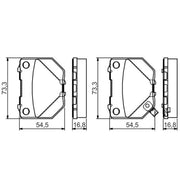 Bosch Front & Rear Pads fits Subaru Impreza 2000-2008 2.0 2.5