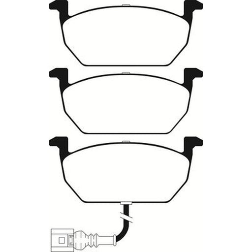 Abtex Front Brake Pad Set fits Audi A3 2012-2020 1.2 1.4 1.6 2.0