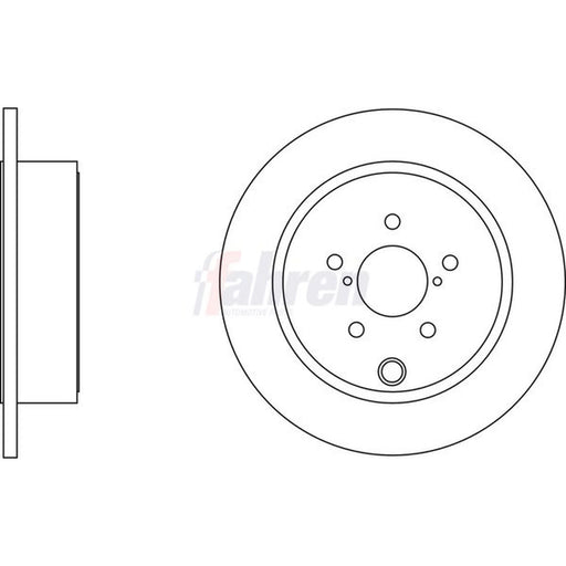 Fahren 2 x Solid Rear Brake Discs FBD6594-x2