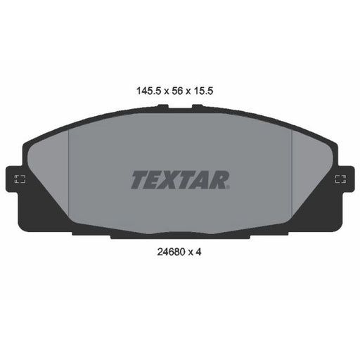 Textar Front Brake Pad Set 2468001