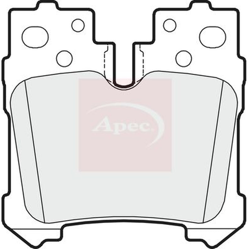 Apec Rear Brake Pad Set fits Lexus Ls 2006-2007