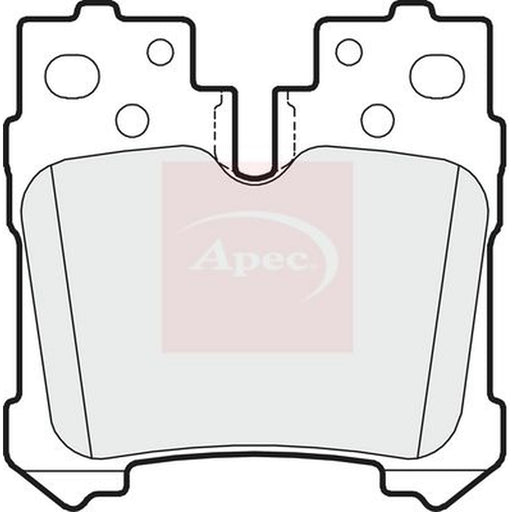 Apec Rear Brake Pad Set fits Lexus Ls 2006-2007