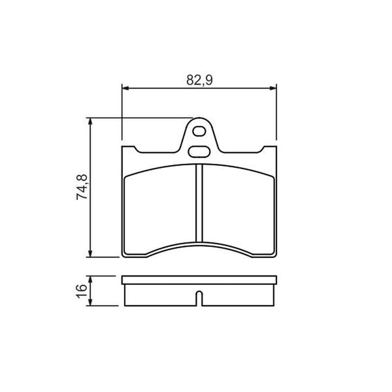 Bosch Front & Rear Pads fits Citroën Xantia 1995-2003 1.8 1.9 2.0