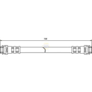 NAPA Brake Hydraulic Hose Line inner NBH1023
