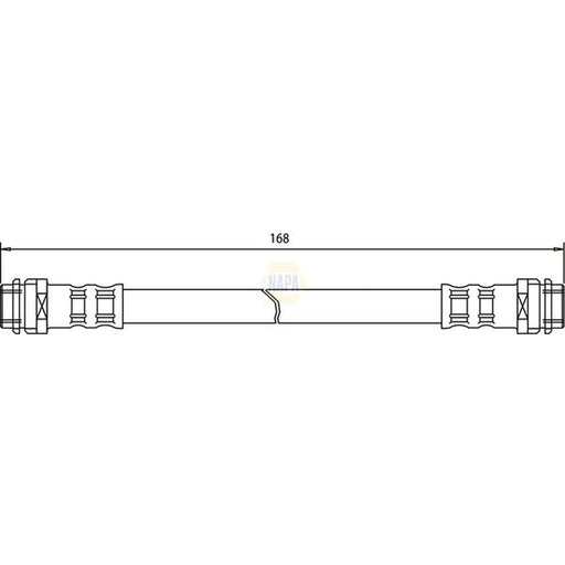 NAPA Brake Hydraulic Hose Line inner NBH1023