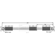 Borg & Beck Brake Hydraulic Hose Line Front Right BBH7547