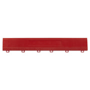 Sealey Polypropylene Floor Tile Edge 400 x 60mm Red Female Pack of 6 FT3ERF Sealey - Dynamic Drive