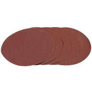 Draper Hook and Loop Aluminium Oxide Sanding Discs, 180mm, 120 Grit (Pack of 5) Draper - Dynamic Drive