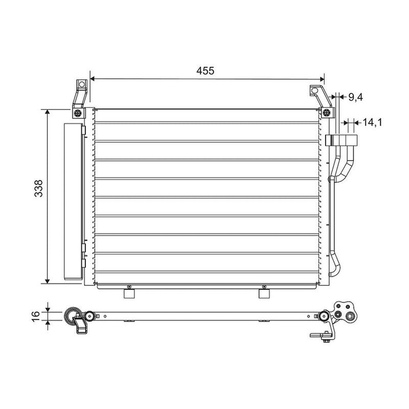 Valeo Air Conditioning Condenser 812664
