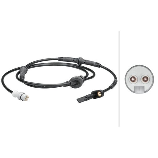 Hella ABS Wheel Speed Sensor Rear fits Fiat Punto 1999-2012