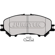 Juratek Front Brake Pad Set fits Nissan Qashqai II 2013-2015 1.2 1.5 1.6 2.0