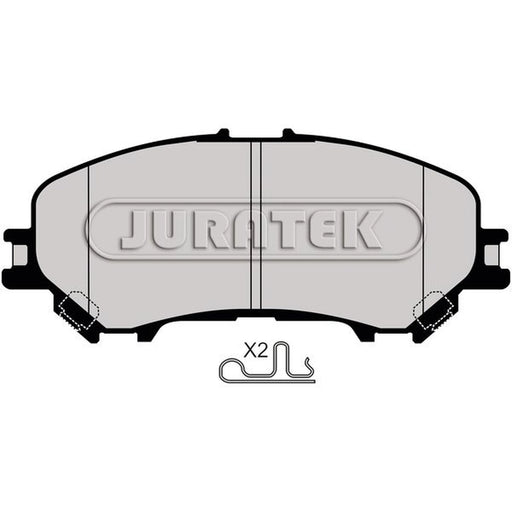 Juratek Front Brake Pad Set fits Nissan Qashqai II 2013-2015 1.2 1.5 1.6 2.0