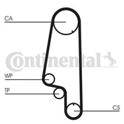 Continental CTAM Timing Belt Kit with Rollers fits Seat Cordoba 1993-2002 1.6