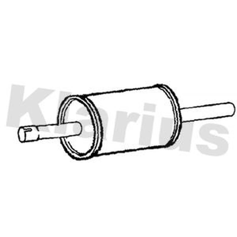 Klarius Box With Centre Pipe Centre fits Ford C-Max II 2012-2019 1.0