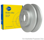Comline 2 x Solid Rear Brake Discs ADC5332-x2