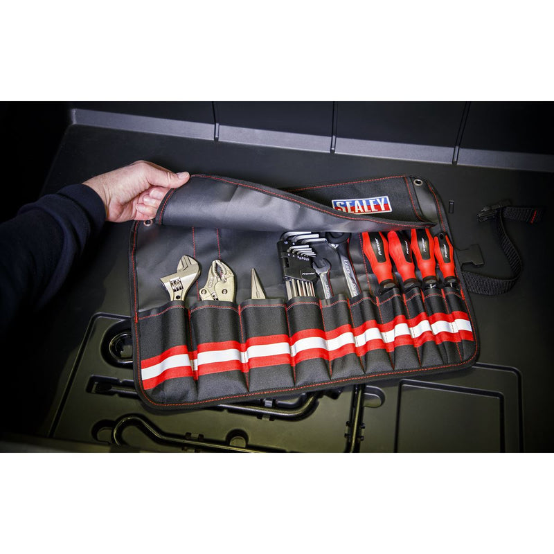 Sealey 10-Pocket Tool Roll SMC45 Sealey - Dynamic Drive