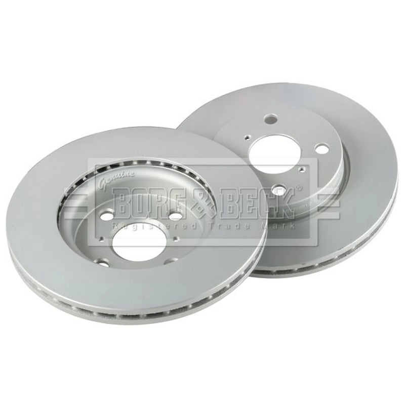 Borg & Beck Front Brake Discs & Pads fits Toyota Yaris 2005-2014 1.0 1.3 1.4 1.5