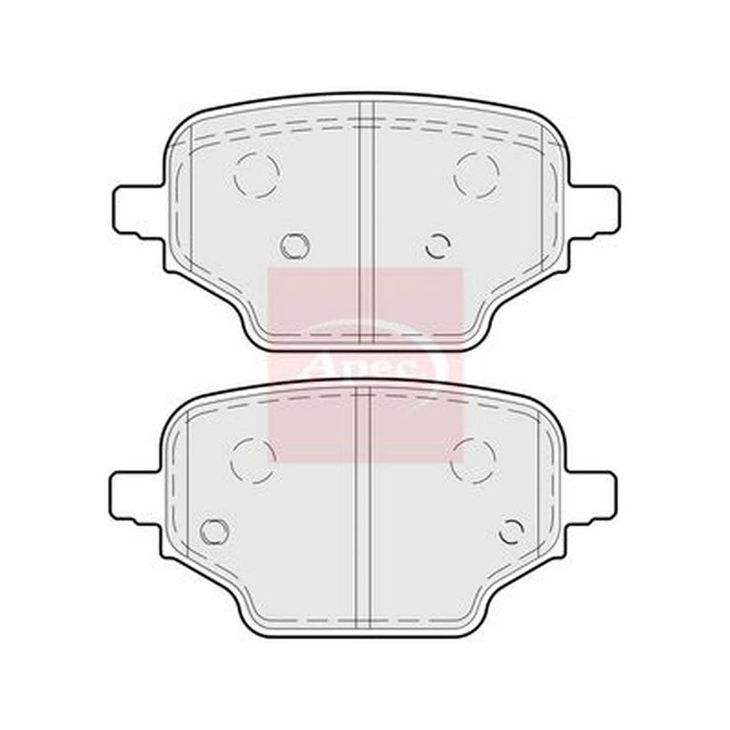 Apec Rear Brake Pad Set PAD2281
