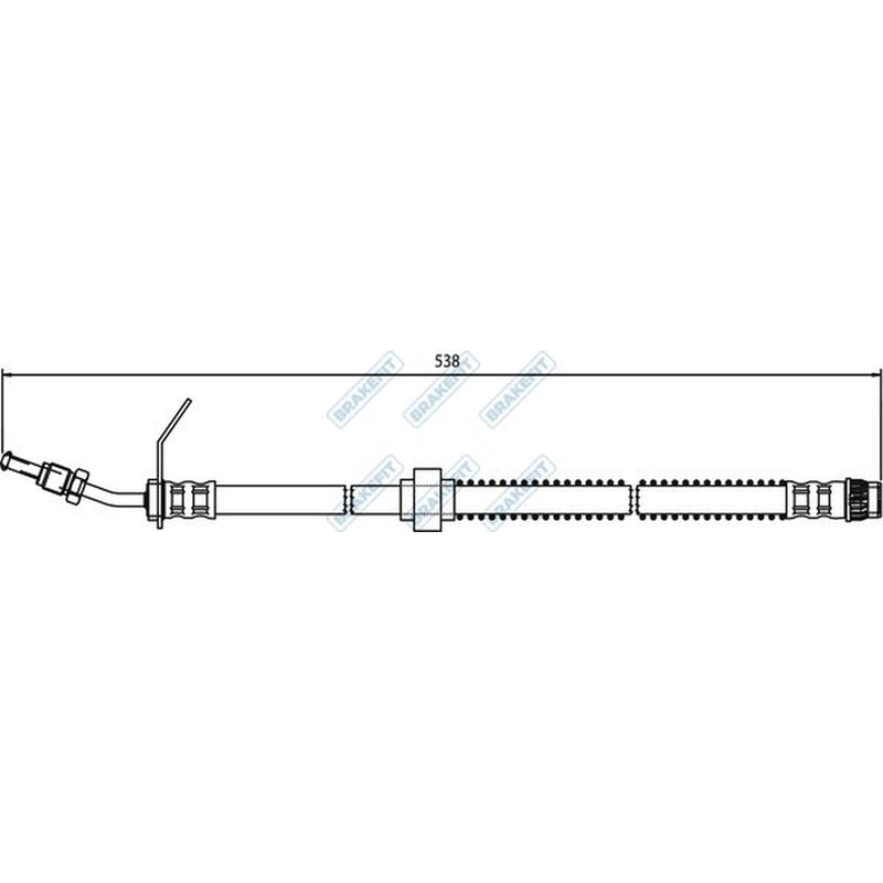 Apec Brake Hydraulic Hose Line Front fits Nissan Interstar 2003 on