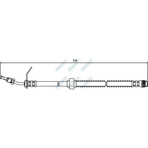 Apec Brake Hydraulic Hose Line Front fits Nissan Interstar 2003 on