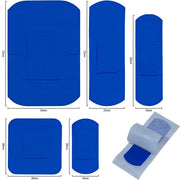 Safety First Aid HypaPlast Assorted Blue Catering Plasters - Pack of 100 Safety First Aid Group  - Dynamic Drive