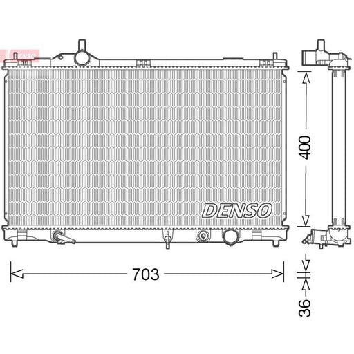 Denso Engine Radiator fits Lexus Gs 2005-2011