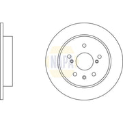 NAPA Rear Brake Solid Discs & Pads fits Suzuki SX4 2006-2015 1.5 1.6 1.9 2.0