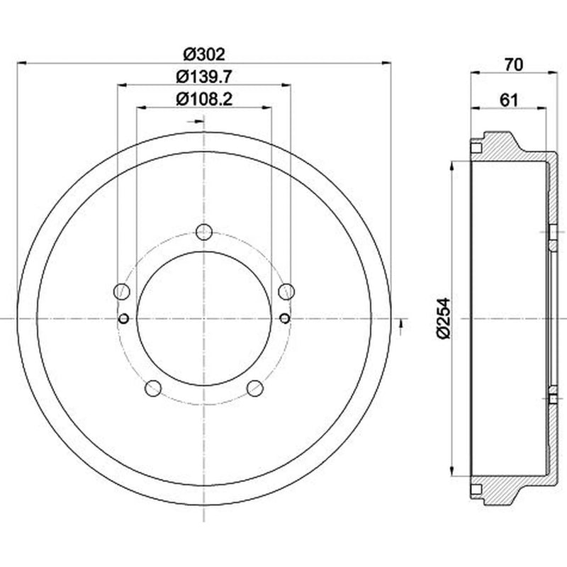Mintex 2 x Brake Drums fits Suzuki Grand Vitara I 2001-2005 2.0
