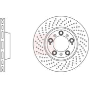 Apec Rear Brake Perforated/Vented Discs & Pads fits Porsche 911 2008-2012 3.6