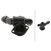Hella Thermostat Kit (Thermostat + Coolant Temperature Sensor) fits Audi A4 B7