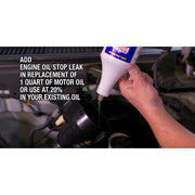 2 x LUCAS ENGINE OIL STOP LEAK 946ml Stops Leaks Rejuvenates Seals & Gaskets Lucas Oil - Dynamic Drive