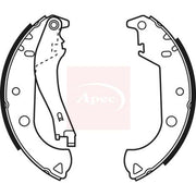 Apec Brake Shoe Set Axle Kit fits Fiat Doblo 2001-2005 1.2 1.3 1.6 1.9