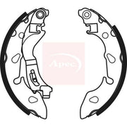 Apec Brake Shoe Set Axle Kit fits Fiat 500 2007 on 1.2 1.3