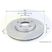 Comline Front & Rear Brake Discs & Pads fits Ford C-Max II 2010-2019 1.5 1.6