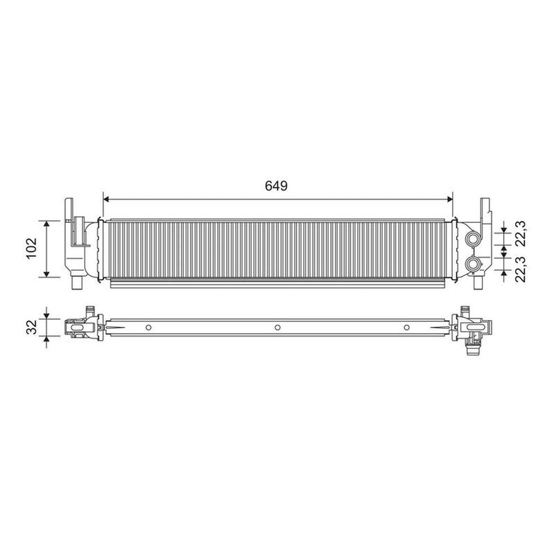 Valeo Engine Radiator 701362