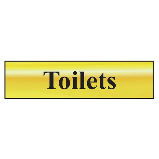 Scan Toilets - Polished Brass Effect 200 x 50mm Scan - Dynamic Drive