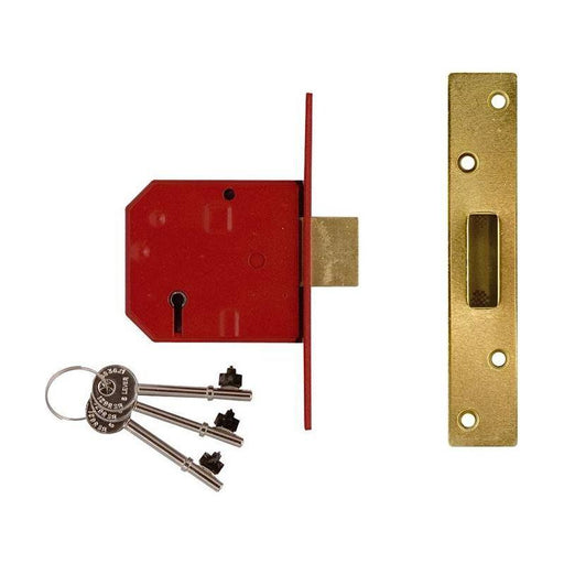 Union 2134E 5 Lever BS Mortice Deadlock Satin Chrome Finish 67mm 2.5in Visi UNION - NN4 Online