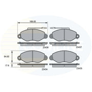 Comline Front Brake Discs & Pads fits Nissan Cabstar E 1998-2006